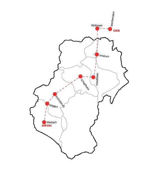 Pilgerwanderung durchs Entlebuch | Karte